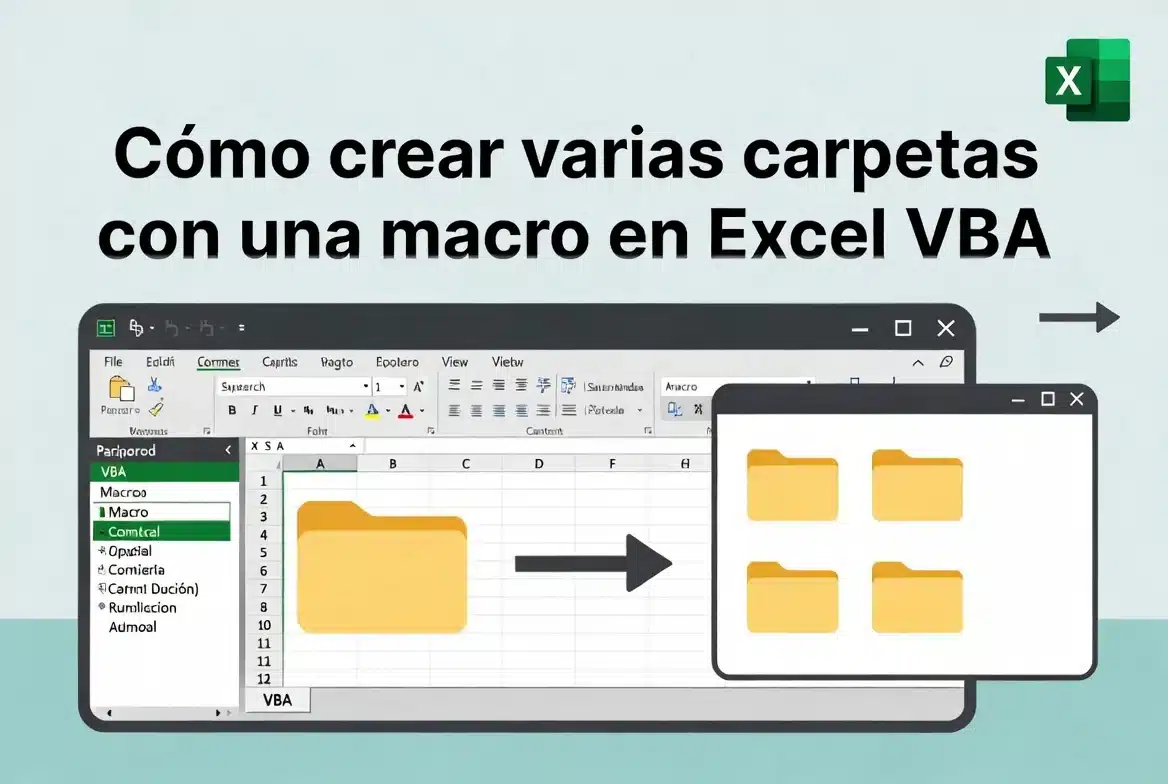 Cómo crear varias carpetas con una macro en Excel VBA