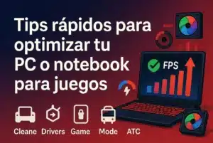 Tips rápidos para optimizar tu PC o notebook para juegos