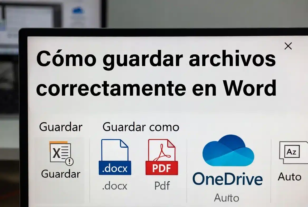 Cómo guardar archivos correctamente en Word