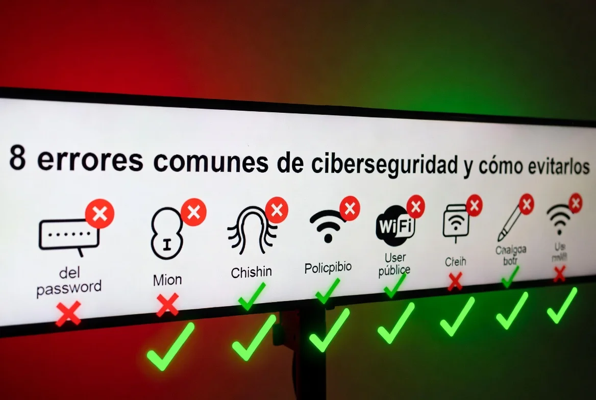 8 errores comunes de ciberseguridad y cómo evitarlos