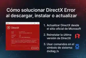 Cómo solucionar DirectX Error al descargar, instalar o actualizar
