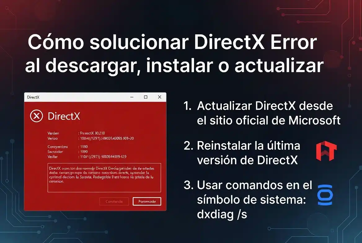 Cómo solucionar DirectX Error al descargar, instalar o actualizar
