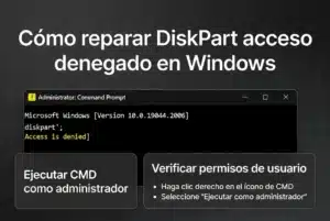 Cómo reparar DiskPart acceso denegado en Windows