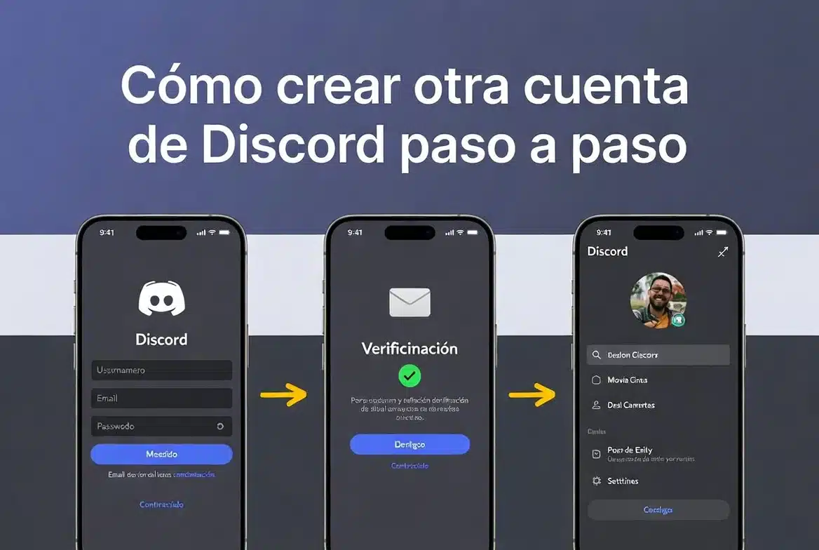 Cómo crear otra cuenta de Discord paso a paso