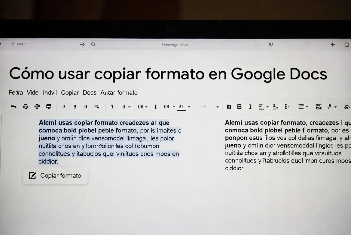 Cómo usar copiar formato en Google Docs