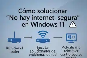 Cómo solucionar “No hay internet, segura” en Windows 11