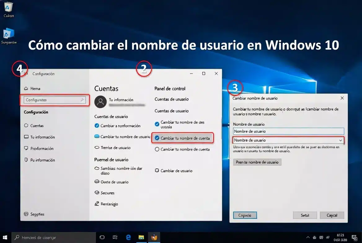 Cómo cambiar el nombre de usuario en Windows 10