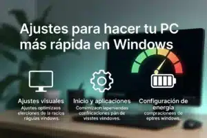 Ajustes para hacer tu PC más rápida en Windows