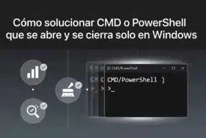 Cómo solucionar CMD o PowerShell que se abre y se cierra solo en Windows