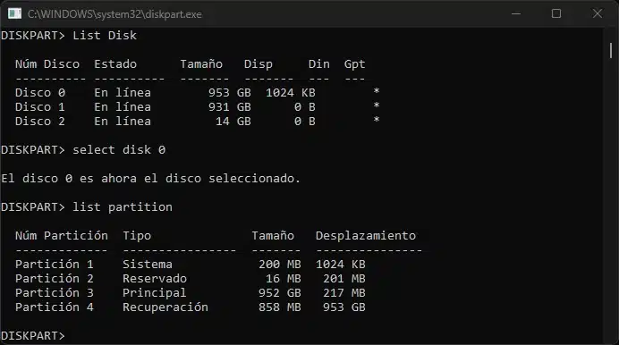 list partition
